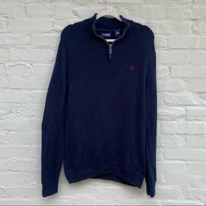 Chaps Knit quarter zip sweater